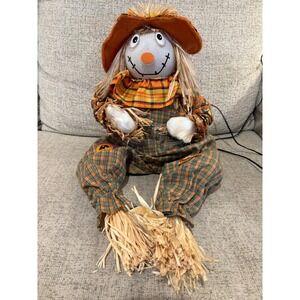 Hanging Scarecrow Fall Autumn Halloween Decor Lights Up Festive Holiday‎ Decor